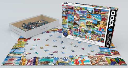 EuroGraphics Beaches Globetrotter Jigsaw Puzzle (1000 Piece) , Blue...