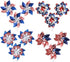 12 Pieces 7 Inch Reflective Pinwheels Patriotic Pinwheel American Flag Pattern Pinwheel for Celebrating Independence Day, Patriotic Decorations fo...