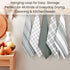 Cotton Clinic 16x28 Kitchen Dish Tea Towels Ring Spun Cotton Set of 5, Dish Cloths, Bar Towels, Tea Towels and Cleaning Towels, Kitchen Towels wit...
