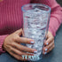 Tervis Made in USA Double Walled Fiesta Insulated Tumbler Cup Keeps Drinks Cold & Hot, 24oz - 2pk, Lapis Stripes...
