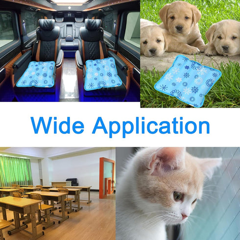 Summer Cooling Mat Reusable Ice Pillow Foldable Water Filling Ice Pillow Chair Pad, Multifunctional Waterproof Ice Pillow Water Seat Cushion for S...