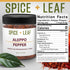 Premium Aleppo Pepper by SPICE + LEAF - Vegan Kosher Preservative Free Red Middle Eastern Mild Pepper Flakes, 3.5 oz...