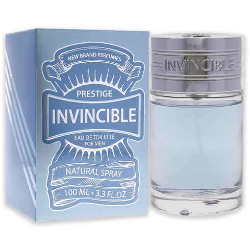 New Brand Perfumes Prestige Invincible EDT Spray Men 3.3 oz (sem numero)...