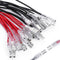 6.3mm Quick Female Spade Wire 18 Awg Splice Connectors Speaker Single Head Crimp Terminal Insulation Sleeve with Red and Black Wires Assortment Ki...