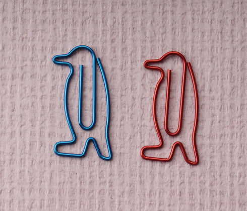 SOWAKA 30 Pcs Penguin Bookmarks Metal 3.2 x 1.6 cm Small Cute Paper Clips Supplies for Students Journaling Notebook Document Organization School O...