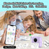 HuiJuKeJi Mini Sticker Printer Bluetooth Smart Pocket Inkless Thermal Printer with 11 Rolls Thermal Paper and Sticker for iOS&Android, Portable Re...