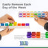 GMS Weekly Pill Organizer - 7 Day AM/PM Pop Out Pill Pods for Supplements, Vitamins & Medications - Ideal for Daily Use & Travel - Rainbow...