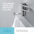 Angle Simple Swivel Towel Hook Polished Chrome, 304 Stainless Steel 3-Arm Robe Hook Bath Towel Hanger, Folding Coat Hook Wall Mounted, 3-Hook Towe...