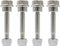 PAOSDKSUI (4/Pack) 588077501 Snow Blower Shear Pin Bolts & Nuts fits Husqvarna 532187494 532188243 532192090 58807750 AYP 188243 192090 198636 179...