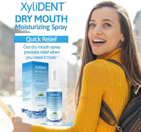 Nature's Stance XyliDENT Xylitol Dry Mouth Spray - Stimulates Saliva, Freshens Breath, Reduces Acid Production, Fast Acting Extended Relief, 2 Oun...