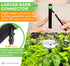 CARPATHEN 12pcs Drip Irrigation Emitters - Compatible with ¼ inch Drip Irrigation Tubing - 360 Degree Adjustable Flow Garden Irrigation Drippers f...