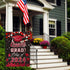 Graduation Garden Flag Class of 2024, Red Congrats Grade Flag for Outside Party Hanging Decorations 12x18 Inch Burlap...