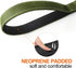TwoEar 5FT 1IN Strong Green Dog Leash with 2 Padded Handles, Traffic Handle Extra Control, Comfortable Soft Dual Handle, Auto Lock Hook, Reflectiv...