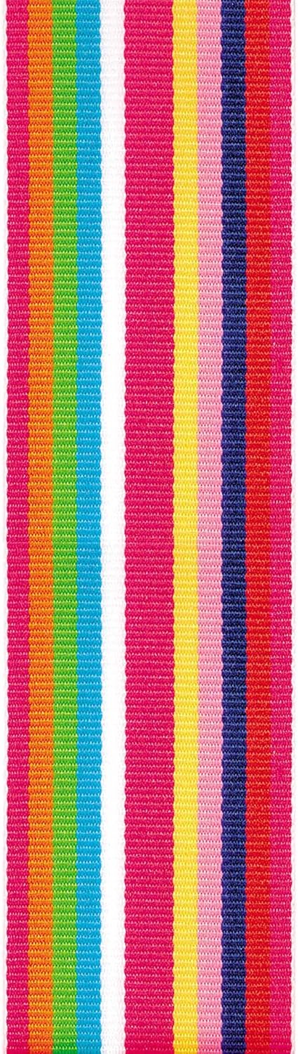 Offray Roman Stripe Craft Ribbon, 1 1/2-Inch x 9-Feet, Cotton Candy...
