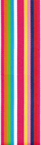 Offray Roman Stripe Craft Ribbon, 1 1/2-Inch x 9-Feet, Cotton Candy...