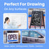 Liquid Chalk Markers Erasable Window Paint Pen: 15mm Jumbo Wet Erase Glass Washable Markers Large Wide Tip 1 Black 2 White Chalk Markers for Chalk...