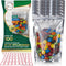 BELLE KR® 4x6 Mylar Bags for Freeze Dried Candy - Pack Of 100-7.5mil Thick - 1/2 Pint Stand Up Small Clear Mylar Bags with See Through Window for ...
