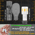 Low Voltage T5 T10 LED Bulbs 2 Watt Equivalent 11W 18W Warm White 2700K 300 Lumen AC/DC 12-24V 921 194 Wedge Base LED Bulb for Outdoor Landscape W...
