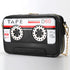 QiMing Retro Tape Shaped Evening Purse,PU Audio Cassette Crossbody HandBag for Women...