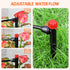 55 Pieces Drip Emitters Stream with Stake for 1/4" Irrigation Tubing: Adjustable 360 Degree Water Flow Irrigation Universal Sprayer Drip Pipe Spri...