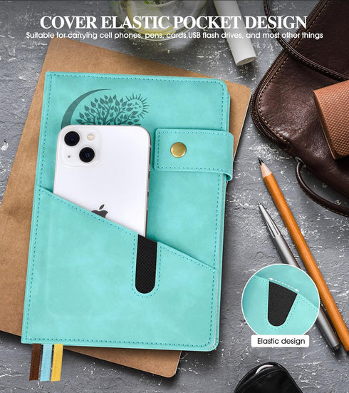 Lined Journal Notebook for Men, A5 Leather Journals for Writing Women, Hardcover Notebooks for Work,School,Note Taking,Travel,Business,Personal da...