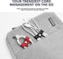 SenseAGE 5 Pack Cord Organizer, Bow Cord Keeper, Cable Organizer USB holder, Leather Cable Management, Cable Straps, Earphone winder, Storage Stra...