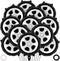 12 Pcs Wheel Tire Balloons,18 Inch Race Car Wheel Balloons Race Car Party Decorations Car Foil Balloons for Birthday Party Race Car Theme Party Su...