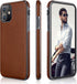 LOHASIC for iPhone 11 case Leather – Slim PU Leather with Electroplated Frame, Anti-Slip Grip, Soft TPU Bumper, Business Luxury iPhone 11 Phone ca...