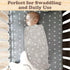 Bublo Baby Muslin Swaddle Blankets, Swaddle Blanket for Baby Boys and Girls, 3-Pack Breathable Premium 100% Cotton Baby Receiving Blankets, Exta L...