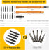Upgraded All-in-One Magnetic Eyeglass Repair kit with Magnifying Glass, Repair Tool Kit with 12 interchangeable Screwdriver Bits, Nose Pads, Screw...