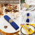 Geiserailie 6 Pcs Gold Flower Napkin Rings Alloy Floral Crystal Rhinestone Bling Holiday Shiny Napkins Ring Holders for Wedding Bridal Thanksgivin...