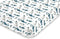 NoJo Super Soft Blue, Green, Tan & White Mountain Watercolor Fitted Mini Crib Sheet, Blue, Green, Tan, White...