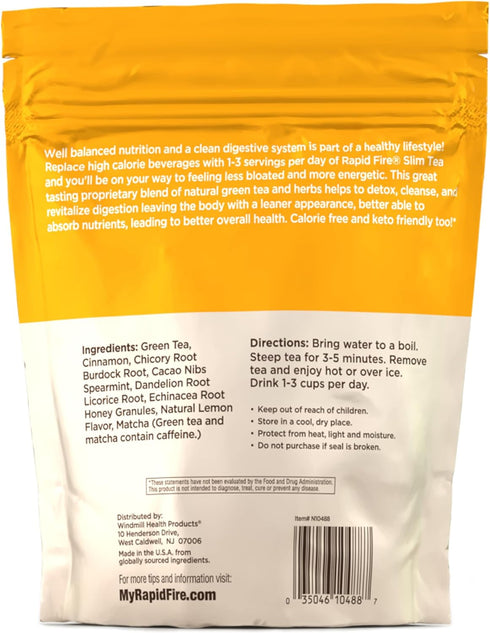 Slim Tea 14 Day Herbal Teatox, Blend of Natural Herbs and Botanicals, Supports Healthy Weight Management, Supports Metabolism, Delicious Lemon Fla...