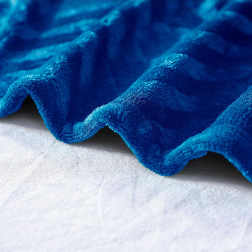 Whale Flotilla Flannel Fleece Throw Blanket for Couch Sofa Bed, Soft Velvet Lightweight Throws Plush Fluffy Chevron Design Decorative Blankets for...