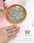 JIALEEY Wholesale Bulk Lots Jewelry Making Silver Charms Mixed Smooth Tibetan Silver Metal Charms Pendants DIY for Necklace Bracelet Jewelry Makin...