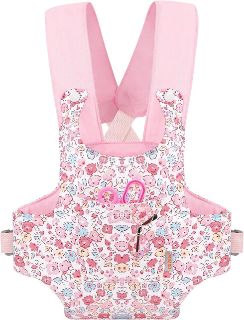 GAGAKU Baby Doll Carrier Stuffed Animal Carrier for Girls Doll Accessory Adjustable Straps for 12 to 24 inch Reborn Baby Dolls - Pink Flowers...