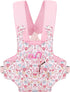 GAGAKU Baby Doll Carrier Stuffed Animal Carrier for Girls Doll Accessory Adjustable Straps for 12 to 24 inch Reborn Baby Dolls - Pink Flowers...