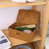 YRHOME Seagrass Rattan Basket Storage with Lid, Natural Hand-woven Rectangular Household Basket Bins for Organizer Boxes Shelf Desk (Original 10.2...