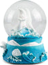 Elanze Designs Beluga Whales Tabletop Dresser Nightstand Figurine Decoration 100MM Sturdy Glitter Water Wind Up Musical Snow Globe Plays Tune Let ...