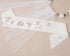 PapaKit Premium Bride to Be Party Sash, Floral Veil & Jewelry Pin Set, Glitter Sparkling Pearl White | Bachelorette Bridal Shower Engagement Weddi...