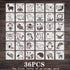 Animal Stencils Reusable Journaling Drawing Template for Creation Painting Education School Projects Scrapbooking, Sidewalk Chalk DIY Crafts on Wo...
