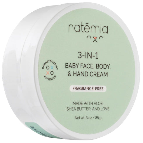 Natemia Baby Moisturizing Cream for Face, Body, & Hands - Baby Lotion for Newborn, Baby Cream for Dry Skin, Formulated with Natural Shea Butter an...