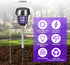 Solar Bug Zapper Outdoor Mosquito Zapper Mosquito Killer Lamp for Patio Backyard Garden Pathway Insect Mosquito Repellent Purple and White Light (...