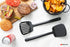 Spatula Turner Set of 2 for Cooking. Great for nonstick cookware. Ideal for Flipping Egg, Pancake and more. Made in USA (Black)...