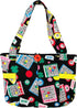 Fashionable Quilted Bingo Bag w/ One Large and Three Small Interior Pockets...