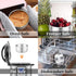 P&P CHEF Cake Pan Set of 4, Stainless Steel Baking Round Cake Pans Tins Bakeware for Birthday Wedding, Leak-proof & Easy Clean, Mirror Finish & Ea...