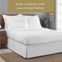 Luxury Hotel Tailored Bed Skirt, Box Pleats, 14 Inch Drop, Twin, White...