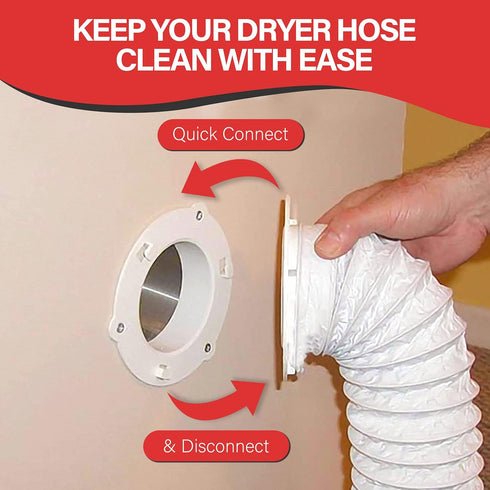 Dryer Dock Dryer Vent 6" for 4" Tubes, White...