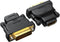 DVI to HDMI Adapter 2-Pack, Bidirectional Female HDMI to DVI-D(24+1) Male Adapter with Gold-Plated for Computer, Monitor, Projector, TV, PS3/4/5 N...