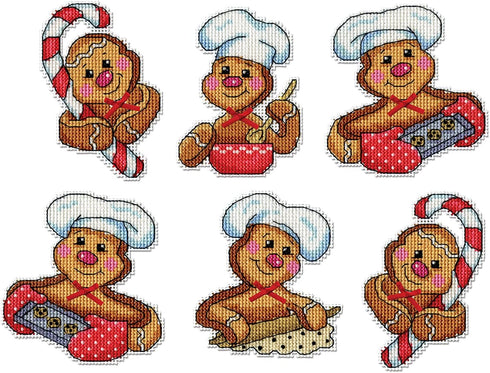 Design Works Crafts Counted Cross Stitch Ornament Kit, Gingerbread...